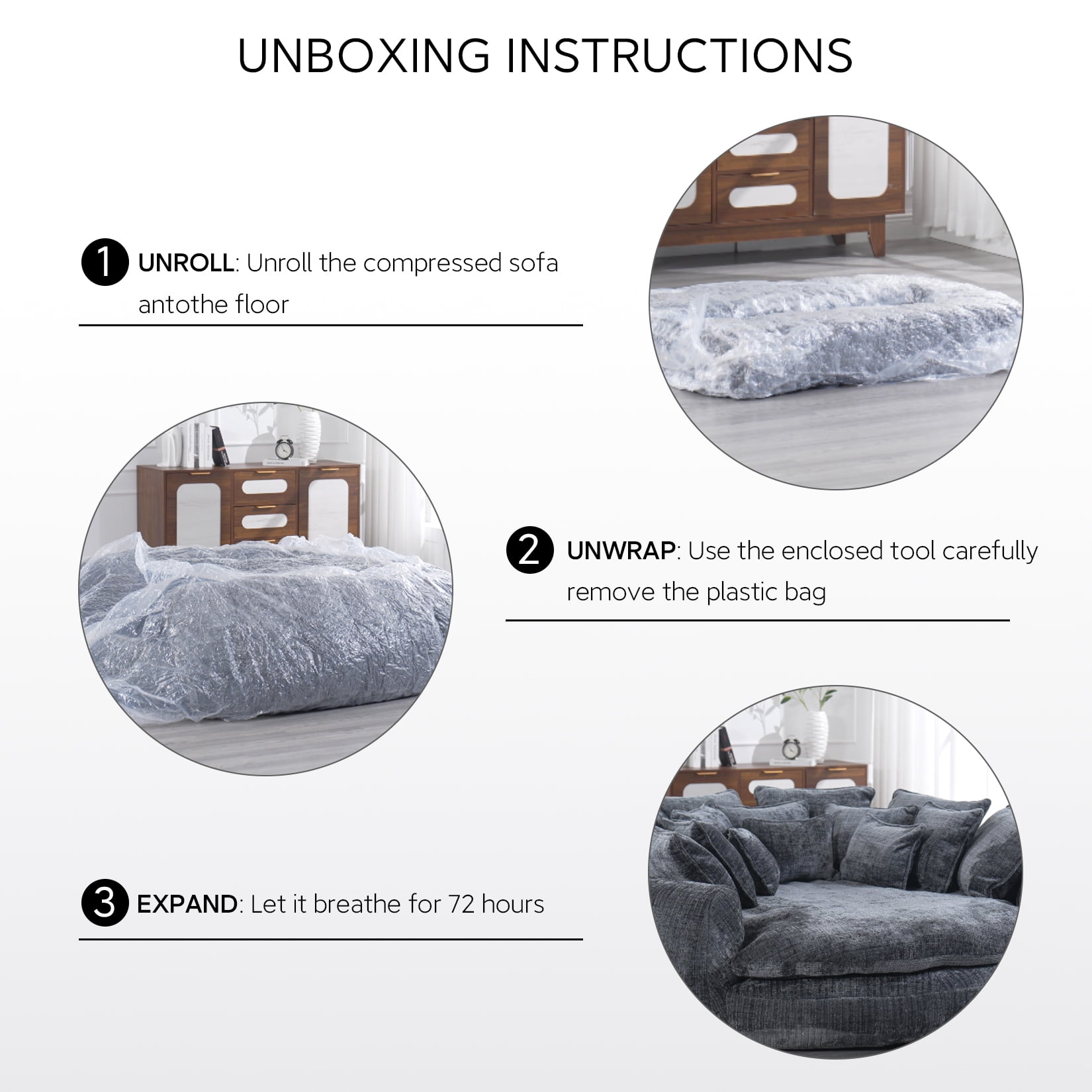 81'' Large Bean Bag Chair for Adults, Memory Foam Oversized Beanbag Chairs Couch with 14 Pillow, Comfy Giant Bean Bag Sofa Couch Bed, Chaise Lounge Chair Indoor Lazy Sofa for Living Room (Beige)