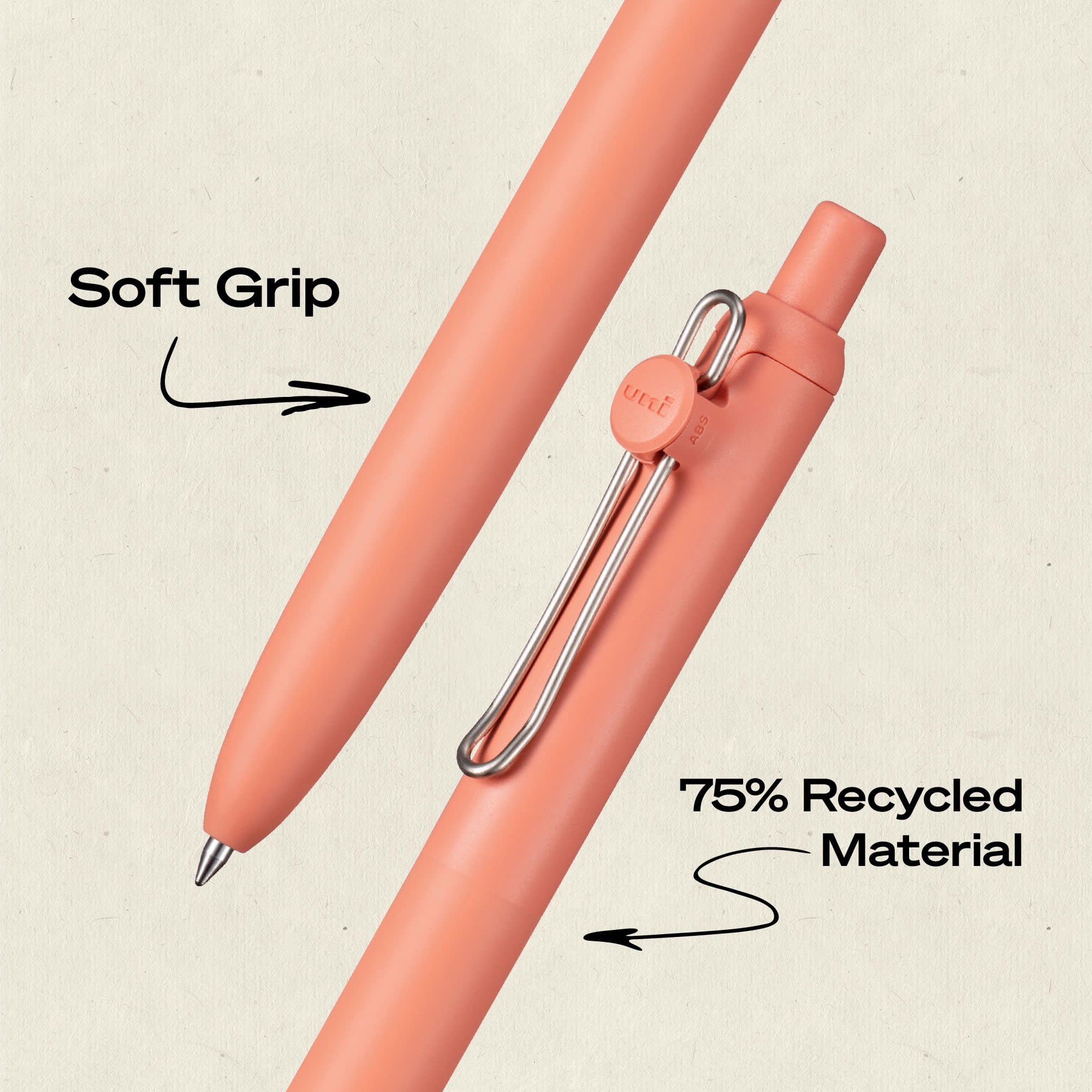 uniball Zento Retractable Gel Pens, Medium Point, 0.7mm, Boho Barrels, Black Ink, 4 Count