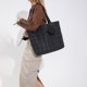 thumbnail image 4 of Bolso Mujer Tote Hombro con Moneda Hobo Acolchado Negro 2uds, 4 of 9