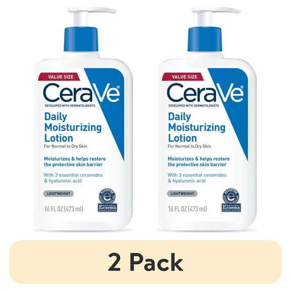 (2 pack) CeraVe Daily Moisturizing Face & Body Lotion for Normal to Dry Skin