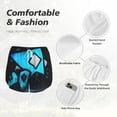 thumbnail image 6 of Lsque Geometry Dash Printed Women's Running Shorts with Liner Pockets,Elastic Quick Dry Workout Athletic Gym Yoga Shorts,Womens High Waist Shorts-Small, 6 of 9