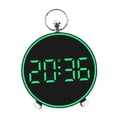 thumbnail image 1 of Reloj despertador digital con ajuste de brillo, reloj de mesa para colgar en la pared y fecha. Verde, 1 of 9