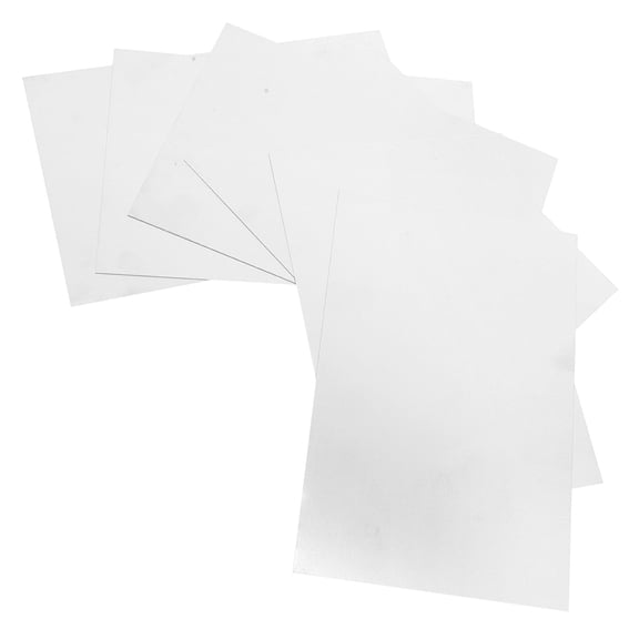 HOMEMAXS  6 Pcs Aluminum Plate Sign Sublimation Blanks Products Frame White