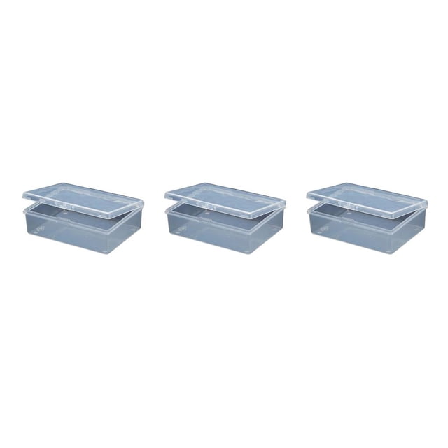 Injueey Cajas de plástico Práctico Creativo Robusto Estuche para artículos diversos Papelera profesional simple multipropósito con tapa Type1 NO1