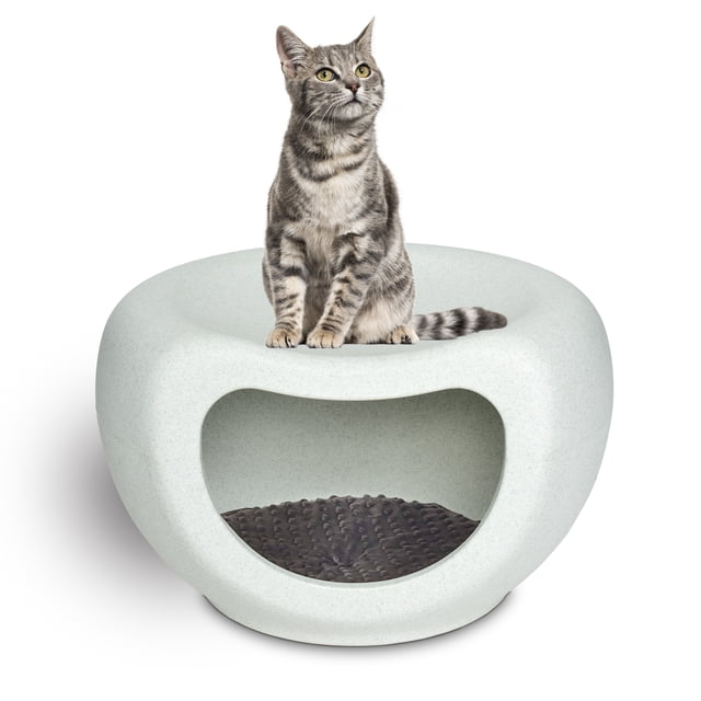 KE WOOW Cama para Gato, Perro y Otras Mascotas, Plus Asiento para Niños, Color Gris KE WOOW Casa cueva mascotas, asiento