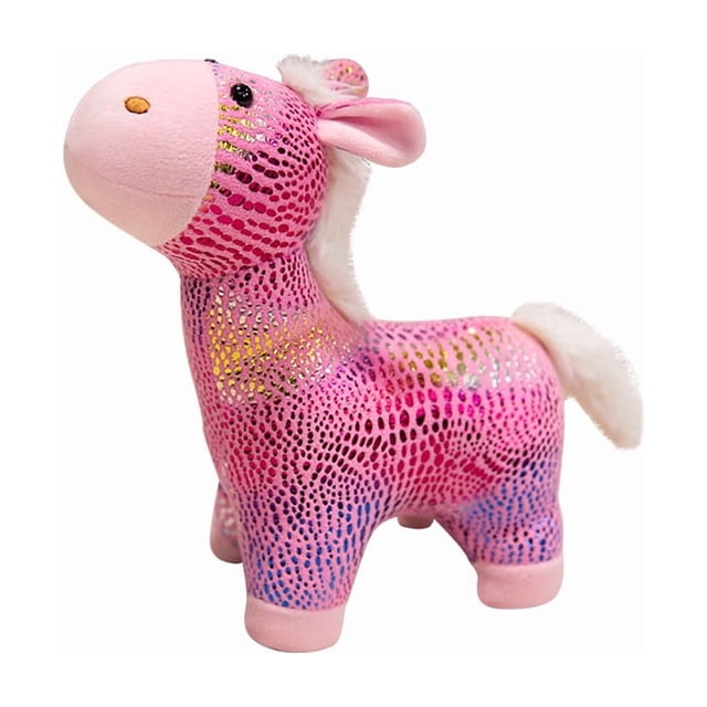 Muñeco de peluche, colorido poni, peluche, caballo de dibujos animados