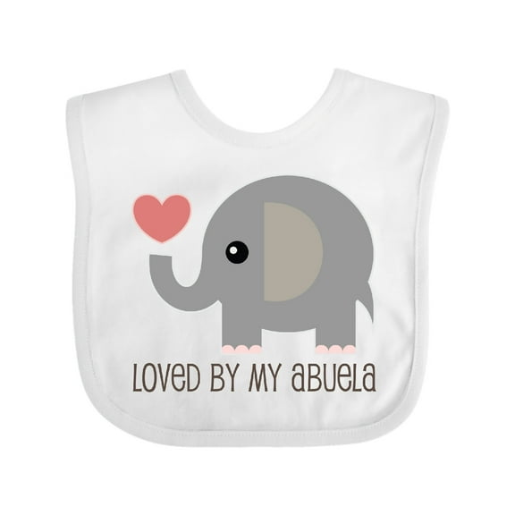 Inktastic Loved by My Abuela Grandchild Boys or Girls Baby Bib