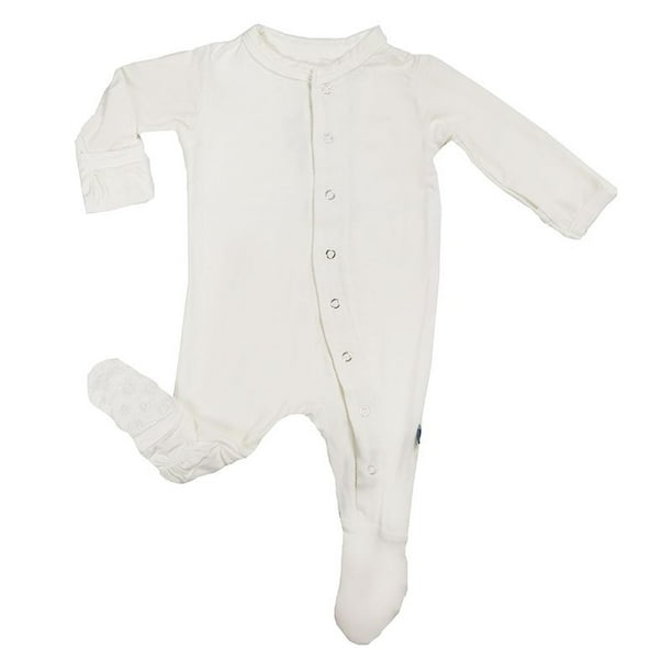KicKee Pants KicKee Pants Unisex Baby Footie 1218M Natural Walmart