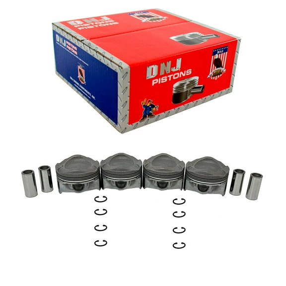 DNJ P4314 Piston Set Fits Cars & Trucks 13-19 Ford Escape 1.6L L4 16V DOHC 1596cc