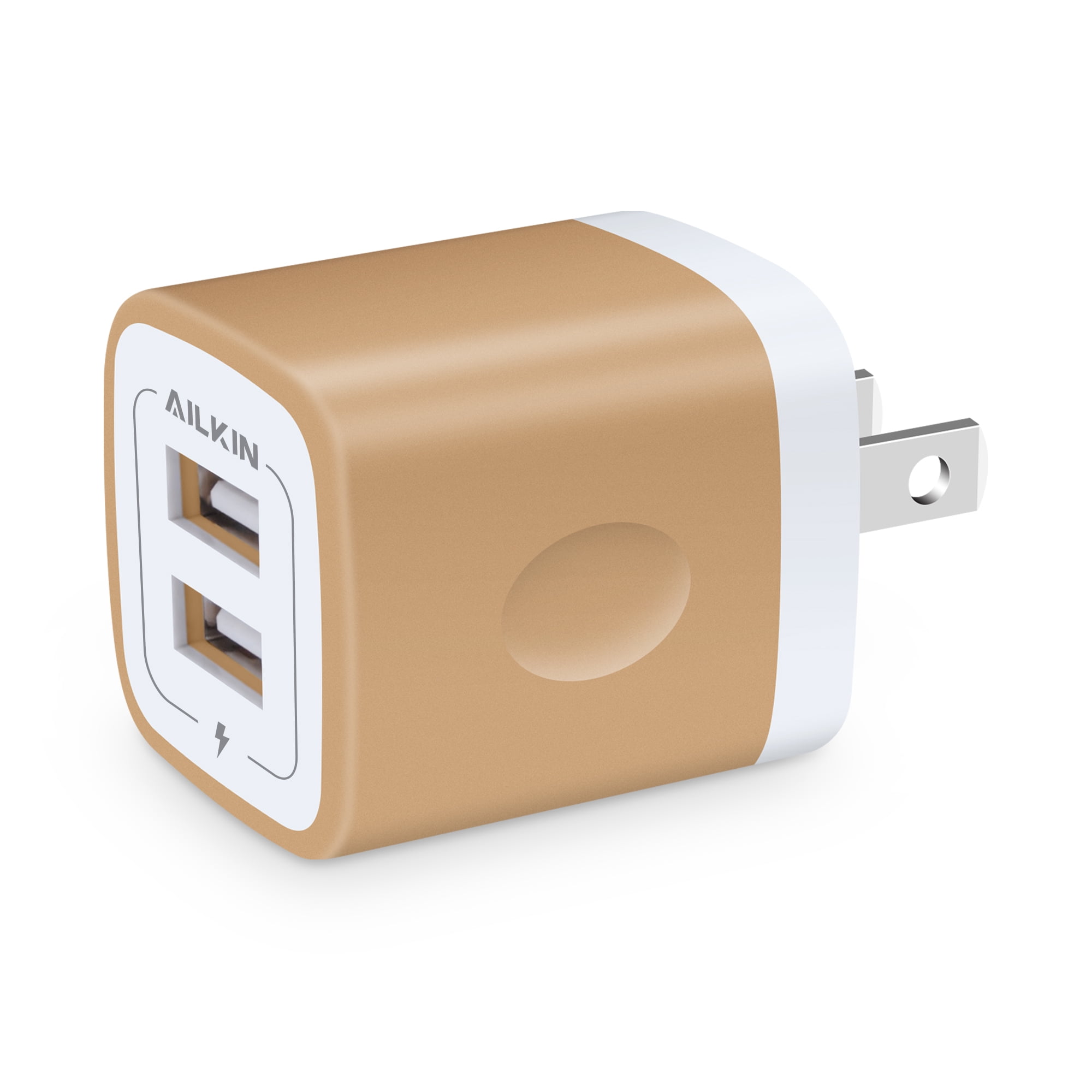 USB Charger Block,Phone Charger Adapter,AILKIN 3Pack 2.1Amp Dual Port