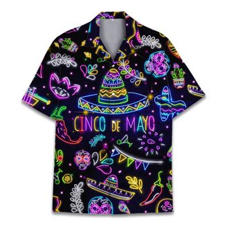Mens Tiki Tropical Hawaiian Shirt, Funny Tiki Aloha Hawaiian
