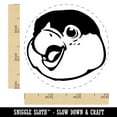 thumbnail image 2 of Happy Smiling Parrot Bird Self-Inking Rubber Stamp Ink Stamper - Fuchsia Ink - Small 3/4 Inch, 2 of 7