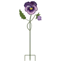 Sunset Vista Designs Field of Flowers Garden Stakes Plant Pick, Purple Pansy, 50-Inch