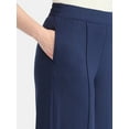 thumbnail image 4 of Time and Tru Women's Wide Leg Knit Pant, Sizes XS-XXXL, 4 of 5