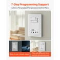 thumbnail image 2 of VEVOR 7-Day Programmable Thermostat, Home Thermostats for Radiant Underfloor Heating Cable, Heat Pump, with GFCI & Sensitive Sensor, LCD Touchscreen, Energy-Efficient, Gray-White (Without Wifi), 2 of 9