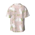 thumbnail image 4 of Goofa Rabbit Printed Men's Casual Short-sleeved Shirt,Lightweight Breathable Button-down,Summer Casual men's top,Versatile Fashion shirt-X-Large, 4 of 7