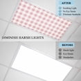 thumbnail image 5 of Ceiling Light Cover for Classroom, Farmhouse Vintage Magnetic Fluorescent Light Covers Filter for School,Office, 2X4&nbsp; FT, Pack of 4, Gingham Checkered Texture Pink, 5 of 8
