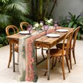 thumbnail image 3 of Pink Tulips 10ft Cheesecloth Table Runner for Wedding 27"x120", Spring Romance Floral Flower Field Garden Botanical Kitchen Dinner Sheer Tulle Chiffon Dresser Scarf, Holiday Party Decorations, 3 of 9