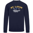 thumbnail image 2 of Men's Levelwear Navy St. Louis Blues Zane Ice Wall Pullover Sweatshirt, 2 of 3
