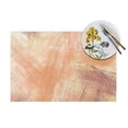 thumbnail image 4 of YFYANG Washable Heat-Resistant Placemats, 70% PVC/30% Polyester, Orange Vintage Texture Kitchen Table Mat, 12" x 18" 4 Piece, 4 of 6