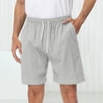 thumbnail image 2 of Linfrsh Shorts for Men Men's Active Performance Grid Mesh Shorts Grey,S, 2 of 7