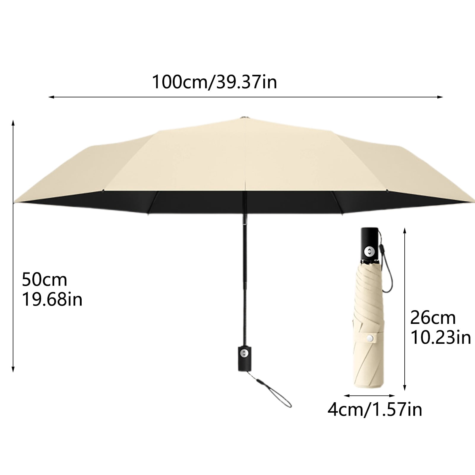 Lightweight Automatic Folding Umbrella For Rain And Sun For Outdoor Activities Easy To Carry Compact Travel Accessory Two Person Umbrella Teen Umbrella Children Umbrella Girls Large Umbrella Beach