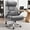Gray, variant on FASTES Leather Office Chair Big and Tall Desk Office Chair, 500lbs Computer Chair Ergonomic Extra Wide Gaming Chair with Adjustable Lumbar Support 5D Flip Arms, Black