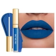 thumbnail image 1 of DE'MUMU Lápiz labial azul mate para mujer Super Stay Lápiz labial de larga duración a prueba de manchas, sin transferencia, lápiz labial líquido, maquillaje de labios libre de crueldad (DM01 bomba azu, 1 of 5