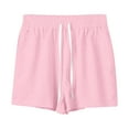 thumbnail image 4 of Aayomet Trendy Shorts for Women 2023 Women's Shiny Metallic Rave Booty Shorts Hot Pants Dance Bottom,Pink XXL, 4 of 5