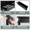 thumbnail image 4 of Spice Rack Organizer Wall Mounted Magnetic Shelf with Paper Towel Holder Roll and Hooks, 4 of 8