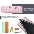 thumbnail image 5 of Fotbe Hand Drawn Strawberry Pattern Leather Pencil Case, Pencil Pouch with Durable Zipper, Compact and Stylish Organizer for Stationery, Art Supplies, Travel Essentials, 5 of 7