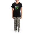 thumbnail image 4 of CafePress - Stpatrick Women's Dark Pajamas - Women's Short Sleeve Print T-Shirt and Pants Dark Cotton Pajama Set, 4 of 7