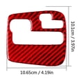 thumbnail image 3 of Real Bright Soft Car Interior Carbon Fiber Sticker DecorationRed Carbon Fiber AT Gear Shift Panel Cover For Porsche Cayenne Sport 03-10Auto Car Protection Interior Accessories, 3 of 8