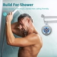 thumbnail image 3 of EBODA Altavoz Bluetooth para ducha, altavoz flotante portátil impermeable IPX7 con sonido HD fuerte, luz LED estéreo inalámbrica verdadera, reproducción 24 horas para piscina playa, regalos hombres, m, 3 of 5