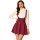 thumbnail image 1 of INSPIRE CHIC Faldas Con Tirantes De Cintura Alta Para Mujer Con Cordones Y Minifalda Con Tirantes borgo?a S, 1 of 6