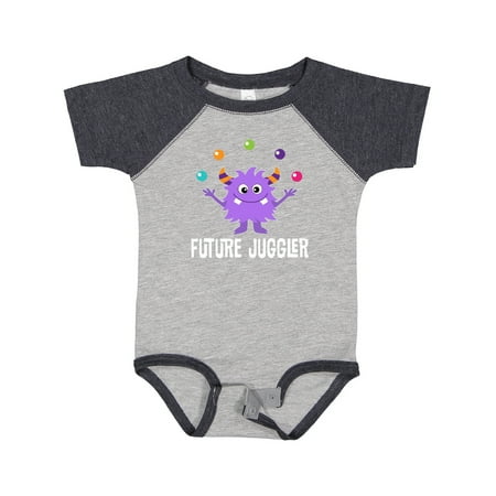 

Inktastic Juggling Monster Future Juggler Gift Baby Boy or Baby Girl Bodysuit