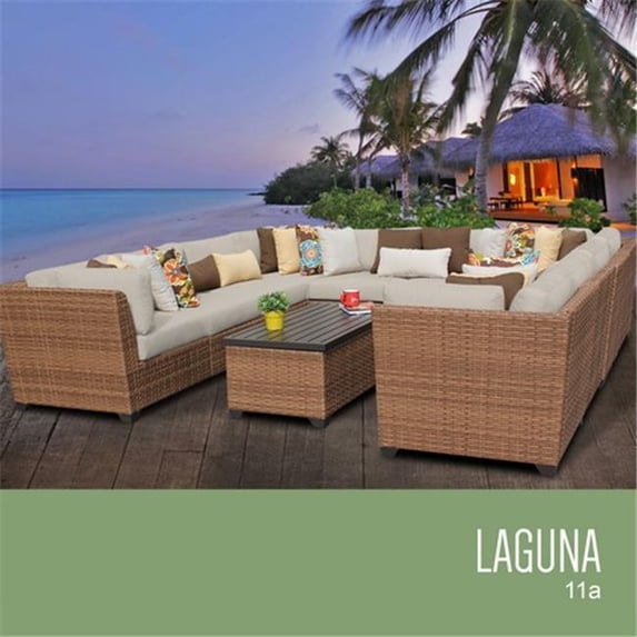 TKC Laguna 11 Piece Outdoor Wicker Patio Furniture Set