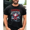 thumbnail image 4 of Pumping Through the Snow Santa Gym T-Shirt Funny Christmas Workout Shirt Holiday Fitness Muscle Santa Tee for Lifters Trainers, 4 of 5