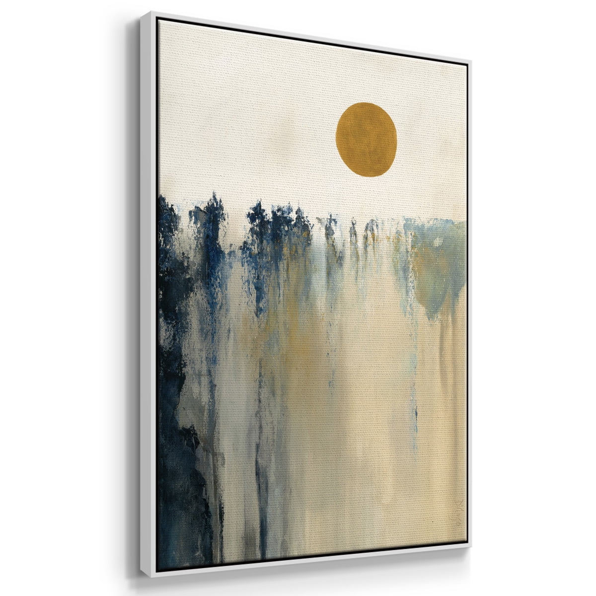Equilibrium Framed Premium Gallery Wrapped Canvas - Ready to Hang - 17 x 25 - White Floating Frame