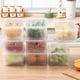 thumbnail image 4 of Caja De Almacenamiento De Plástico Soporte De Almacenamiento Cesta De Drenaje De Cocina De Doble Capa Para Uso Doméstico Con Tapa Para Almacenamiento De Frutas Y Verduras En El Refrigerador Speravity HA021712-00, 4 of 6