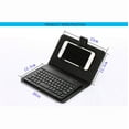 thumbnail image 4 of Clavier Sans Fil Bluetooth avec Étui en Cuir Détachable, Compatible avec Cellulaire 4.5 Pieds'-6.8 Pieds', pour Android/Windows/iOS Téléphone Intelligent, Rose, 4 of 7
