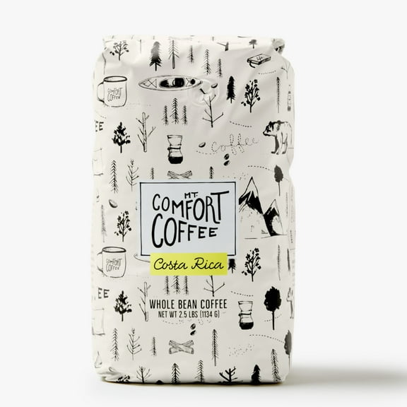 Mt. Comfort Coffee Costa Rica Medium Roast, 2.5 lb Bag