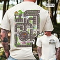 thumbnail image 2 of 2 Sided Dad Race Track Graphic T-Shirt, Construction Theme Tee for Father's Day, 2 of 6
