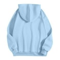 thumbnail image 5 of Bibifish Hoodies For Women Casual Preppy Mental Health Matters Letter Print Hoodies Long Sleeve Fleece Lined Tops With Pocket, 5 of 5