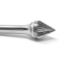 thumbnail image 5 of SJ-5 Double Cut Cone 60 Degree 1/2" x 7/16" Carbide Burr Bur Tool Die Grinder Bit 1/4" Shank, 5 of 6