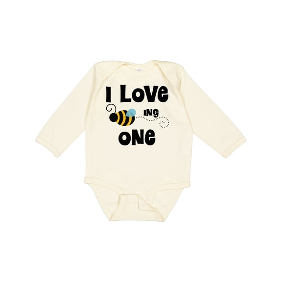 Inktastic 1st Birthday Bee Boys or Girls Long Sleeve Baby Bodysuit