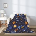 thumbnail image 5 of Throw Blanket for Couch Sofa and Bed, Galaxy Super Soft Plush Throw Blanket, Fuzzy Cuteness Comfy Warm Washable Flannel Blanket & Throws for All Season 80"x60", 5 of 7