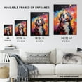 thumbnail image 3 of St Bernard Dog Lover Gift Pet Portrait Colourful Artwork Painting Artwork Framed Wall Art Print A4, 3 of 5