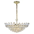 thumbnail image 4 of Vesper 10 light Chrome Chandelier Clear Royal Cut Crystal, 4 of 7