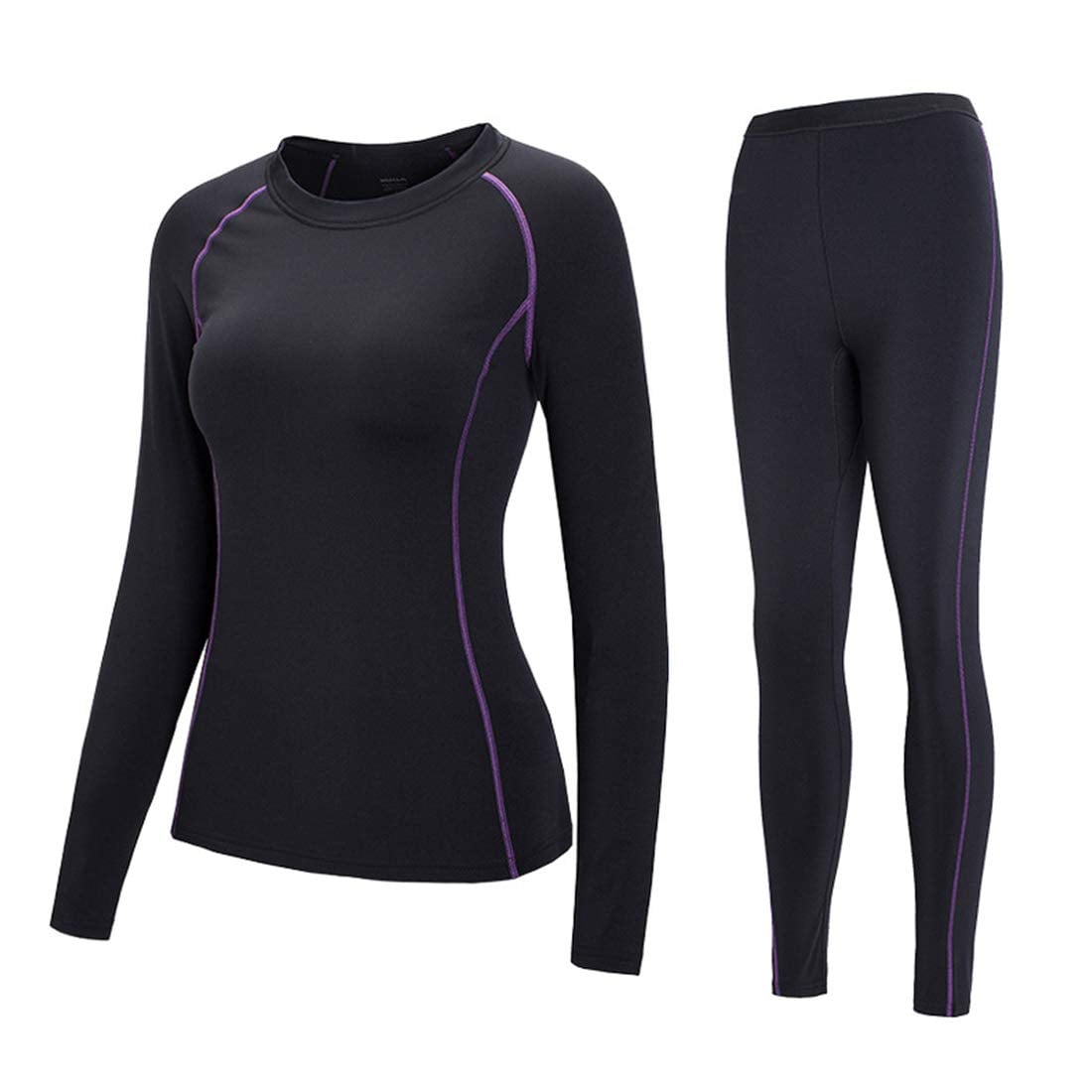 Bottom Thermal Base Layer Set Black Kids
